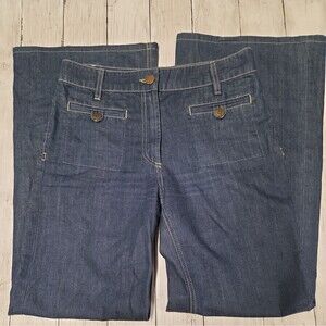 Rare Y2K Katayone Adeli/ka 7 Jean Patch Pockets Womens Sz 7 Excellent VTG USA